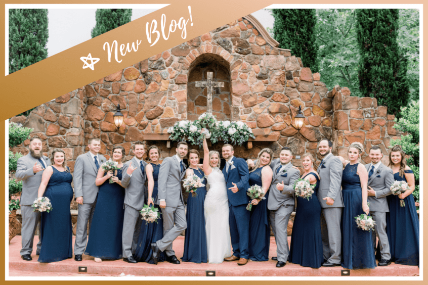 Wedding Party in front of Madera Estates